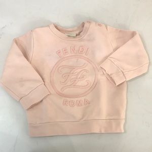 Fendi baby girl pink sweat